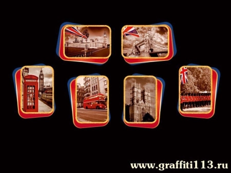 Постеры Англия - комплект для украшения кабинета английского языка, арт. ИЯ-024