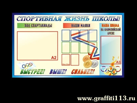 Оформление спортзала, арт. СЗ-001