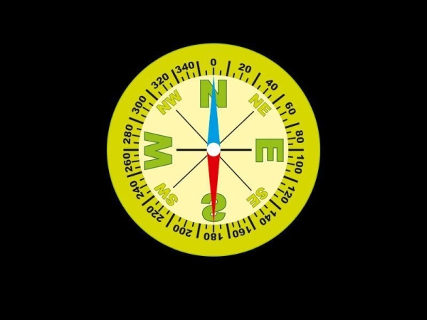 Оформление кабинета географии Компас с вращающейся стрелкой
