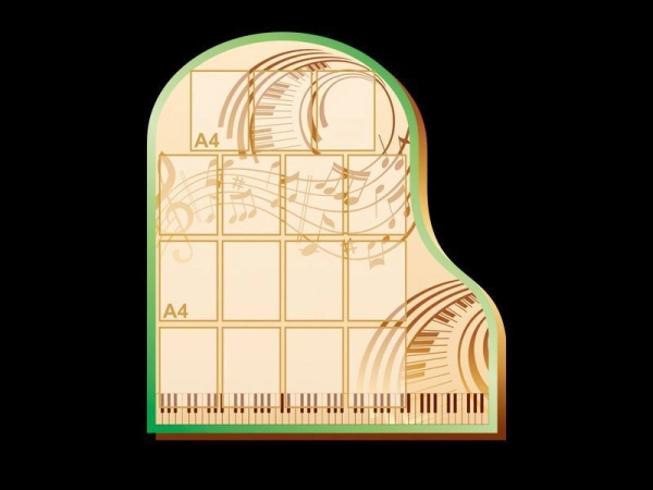 Рояль - стенд музыкальной школы