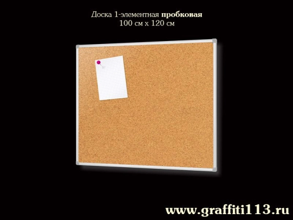 Доска пробковая, текстильная