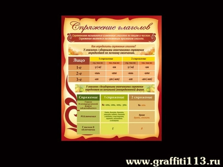 Спряжение глаголов, арт. РЛ-090