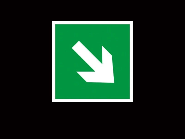 Запасной выход - стрелка