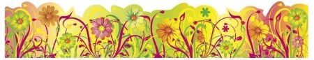 Стенд декоративный, бордюр "Райская травка", арт. Ж-006
