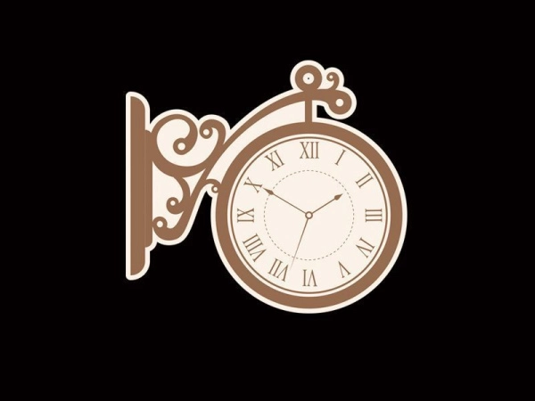 Стенд декоративный Часы для украшения школьного коридора или рекреации