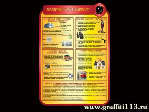 Стенд по БЖД для школы