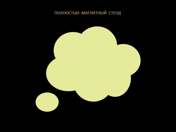 Большой магнитный стенд для размещения в школе или офисе