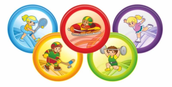 Яркий, красочный, декоративный, спортивный стенд