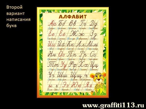 Пособие для начальной школы Алфавит - прописи (вариант 2), разработан для наглядного изображения того, как правильно писать буквы русского алфавита.
