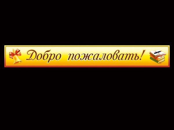 Баннер Добро пожаловать для размещения на фасаде здания или козырьке при входе