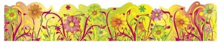 Стенд декоративный, бордюр "Райская травка", арт. Ж-006