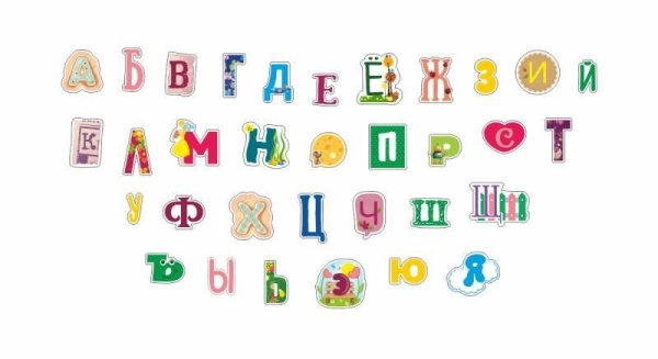 Декоративная композиция Забавный алфавит для размещения в детском саду