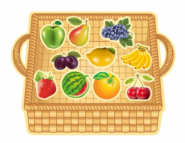 Магнитное пособие "Фруктовая корзина", арт. А-001