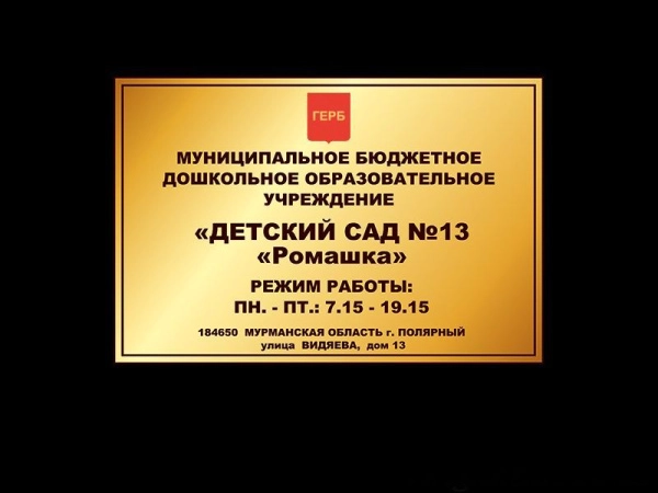 Стенд вывеска