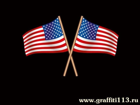 Оформление кабинета иностранного языка Флаг США, арт. ИЯ-005