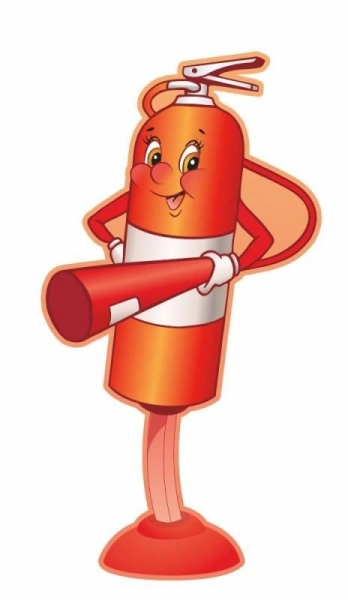 Декоративный стенд Огнетушитель для ДОУ, яркий, милый и приветливый