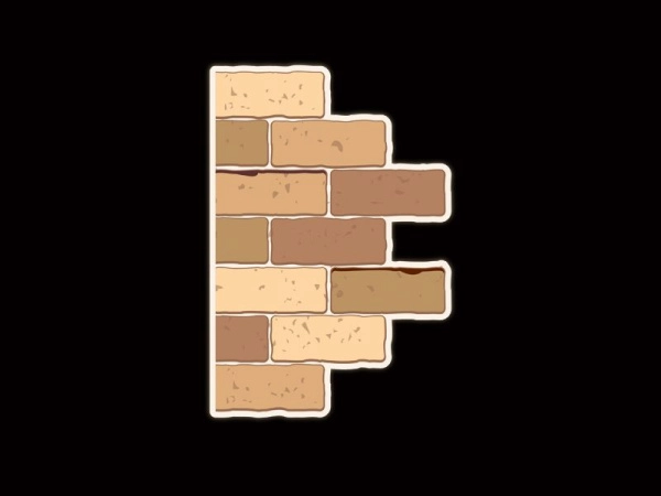 Декор для школы в виде кирпичной стены с силуэтом кота для украшения школьного коридора