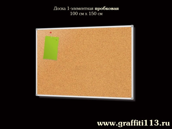 Доска пробковая, текстильная