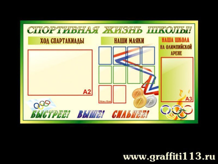 Оформление спортзала, арт. СЗ-006