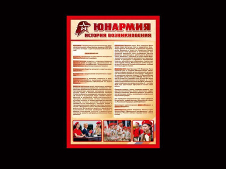 Стенд "Юнармия - история возникновения", арт. ЮН-003