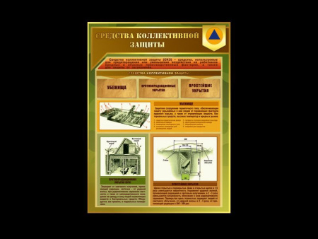 Стенд Средства коллективной защиты, арт. БЖД-061